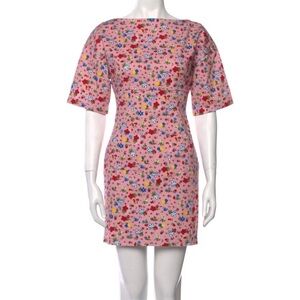 LOVE MOSCHINO Pink Floral Mini Dress